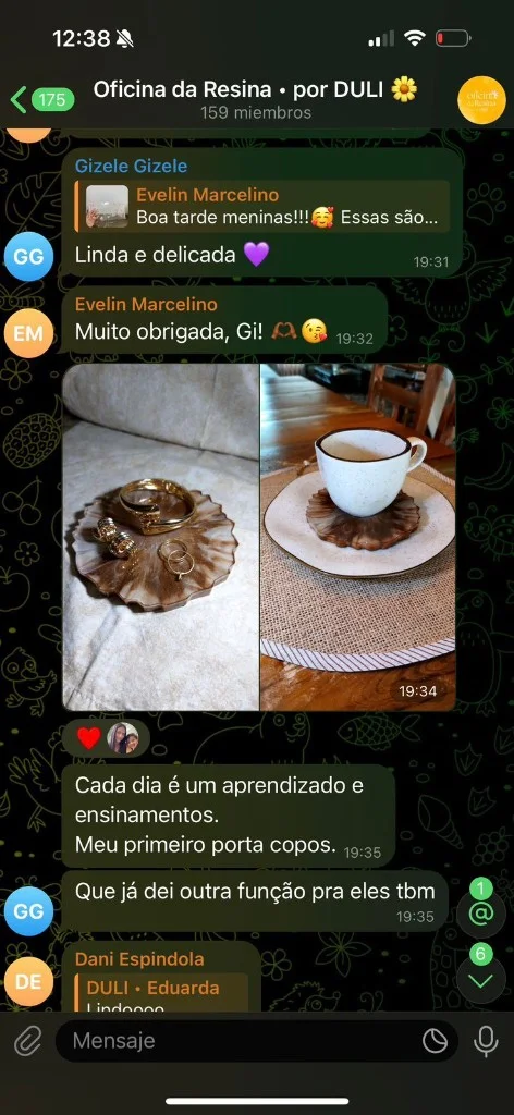 Peça de resina