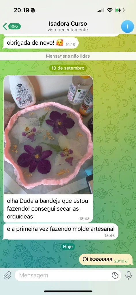 Peça de resina